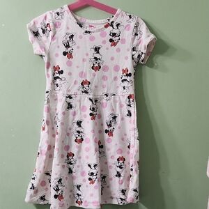 Pink and Black Mickey Mouse Casual Sundress